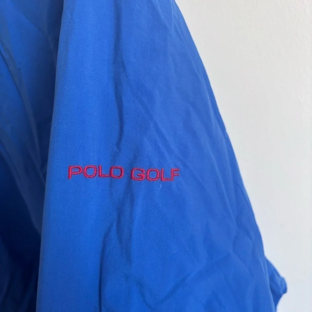 ⭐️⭐️⭐️Vintage Polo Ralph Lauren Windbreaker Golf Jacket Mens L 90s Pullover Logo